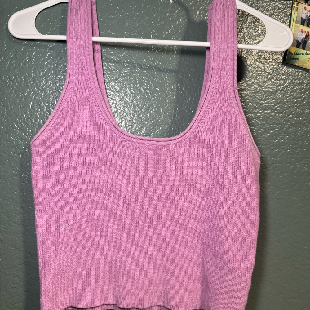 Lavender Knit Tank Top